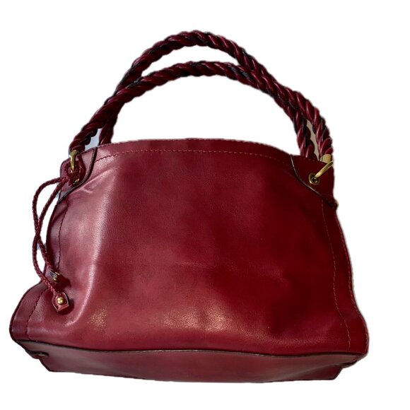 RELIC by Fossil Red Burgundy Leather Shoulder/Handbag Zipper Pockets NWT - Picture 4 of 14